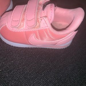 Pink Satin Nike Cortez